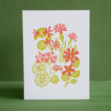 Load image into Gallery viewer, Spring Flowers, Mini Letterpress Card, Set of 3
