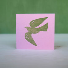 Load image into Gallery viewer, Bird, Mini Letterpress Card
