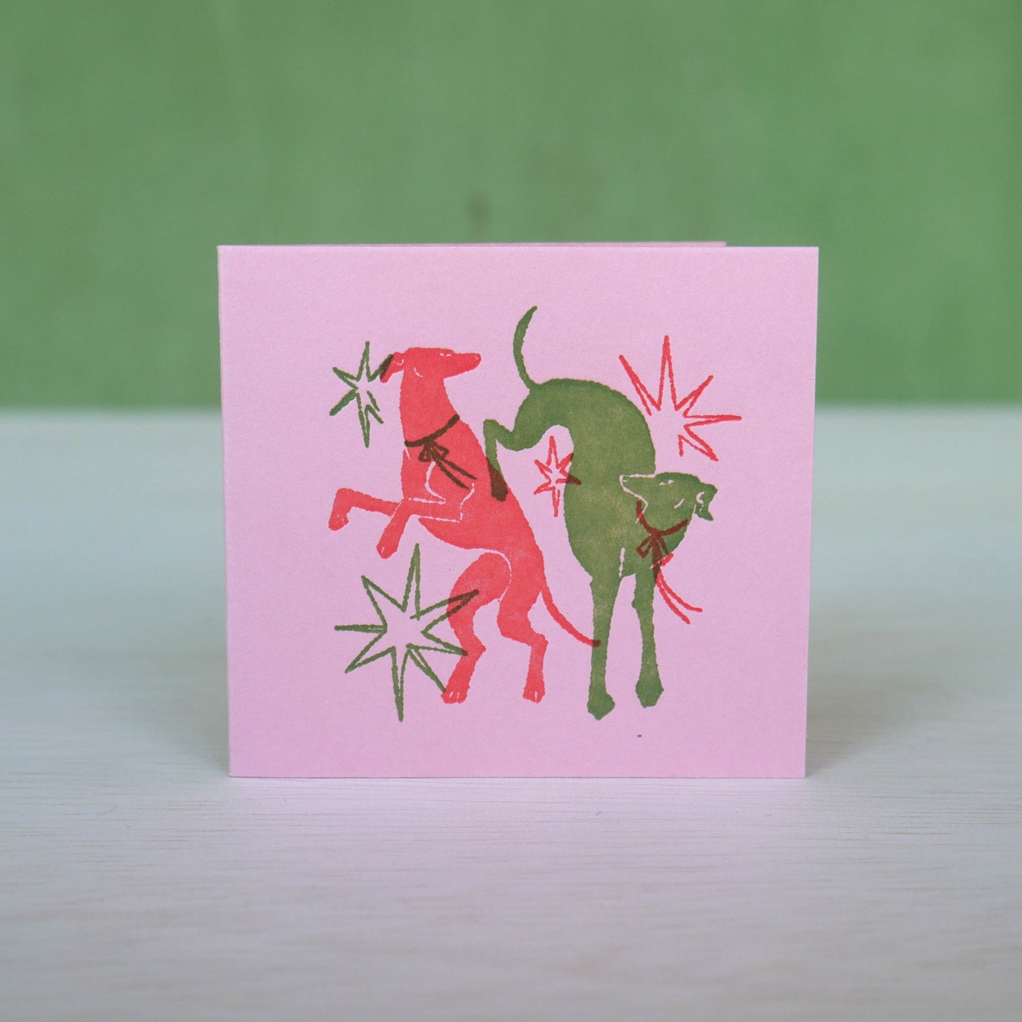 Dogs, Mini Letterpress Card