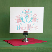 Load image into Gallery viewer, Happy Holidays Flat Letterpress Card
