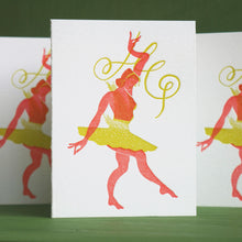 Load image into Gallery viewer, Tiny Dancer, Mini Letterpress Card
