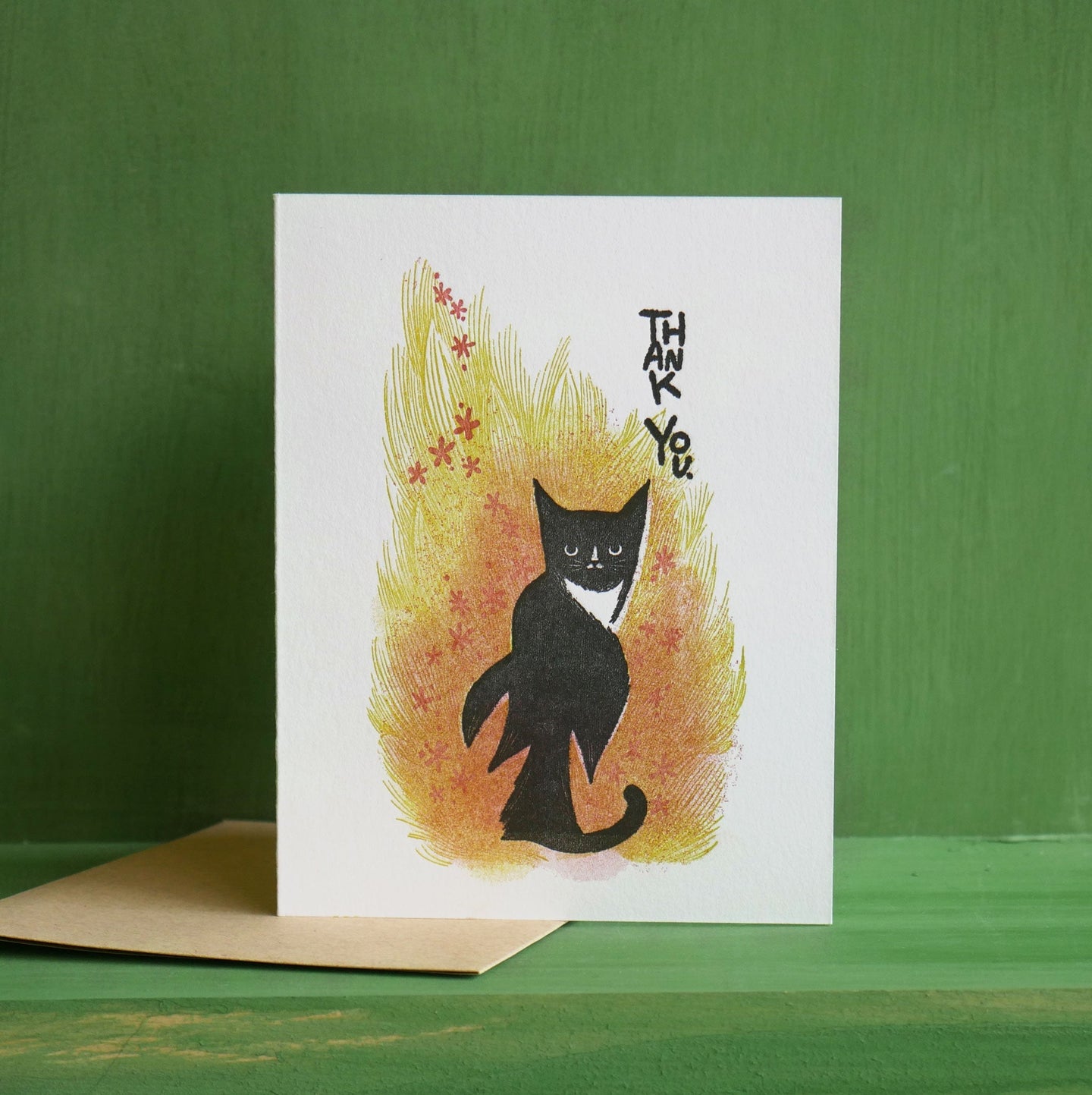 Kitty Cat Thank You Card, Set of 3